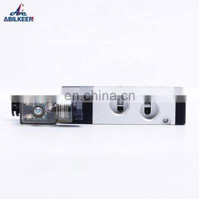 Pneumatic New Black Body 4V Series 5/2 Way Single Coil Solenoid Valve Types AC24V Electric Mechanical Valve photo-4