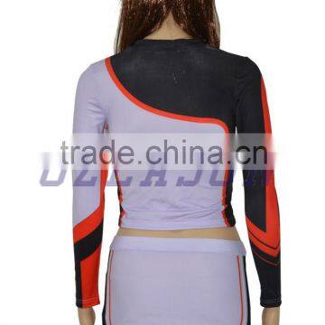 Custom Long Sleeve Top Dance Skirts Cheerleading Uniforms photo-4