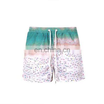 Men Swimwear Beachwear Beach Pattern Floral Printed Swim Short photo-2