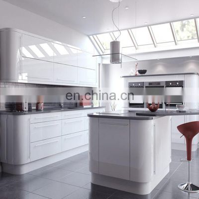 High Gloss painted furniture ready made kitchen cabinet doors