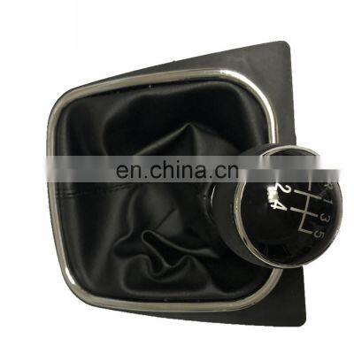 Complete Leather Gear Shift Knob With Boot For Golf5 MK5