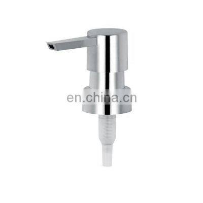 Mould Silver Shiny Straight Nozzle Elegant Plastic Chrome Soap dispenser Pump For 250 ml Bath Lotion Bottle Supplier from China