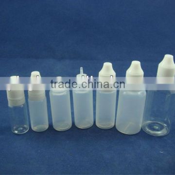 PET e-cigarette (e-liquid) bottle ,tamper proof and chilf proof smoling oil bottle