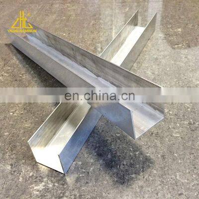 Aluminum U Profile For Aluminum Railing, Aluminum U slot Extrusions, Aluminum U sliding Rail Profile