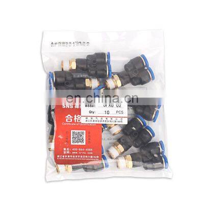 Manufacturer Wholesale SNS SPLL Series Pneumatic Elbow Male Thread Quick Connect Pipe Fittings Tube Joints photo-5