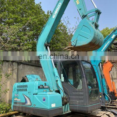 Japan used Kobelco SK75 mini crawler excavator for sale