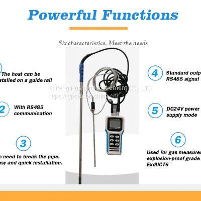 Portable Gas Mass Heat Flow Meter Modbus Communication Connection photo-5