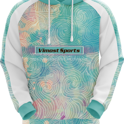 Customized Sublimation Hoodie of Blue and White Colors photo-1
