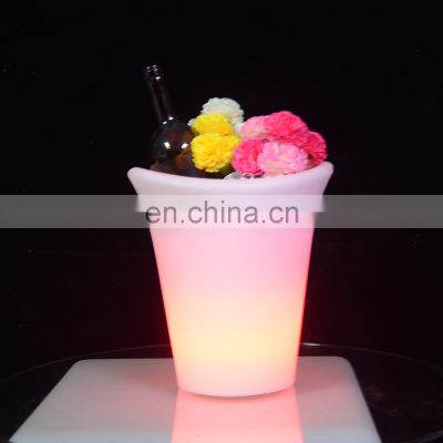 Illuminated  KTV/ Nightclub Portable Party Use Led Rechargeable Cooler Glow Light Illuminated Ice Bucket Wine Coolers Beer