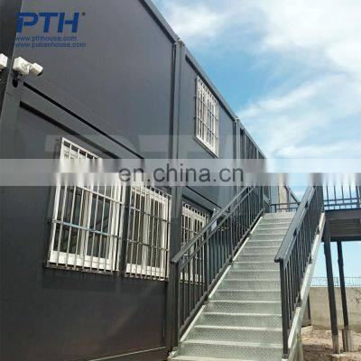 PTH black Fast Assembly Detachable high quality Prefabricated Container office camp 20' 40'