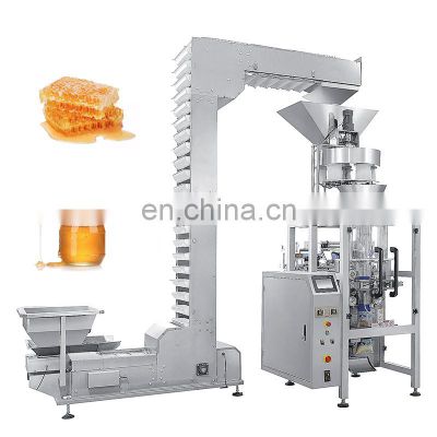 Price Liquid Granule Vertical Stick Fill Automatic Weigher Multihead Sachet 4 Side Seal Small Honey Pack Machine