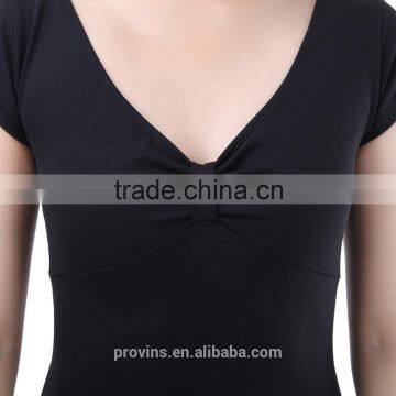 Ballet Short Sleeve Leotards, Latin Panty Spandex Unitards Dance photo-5