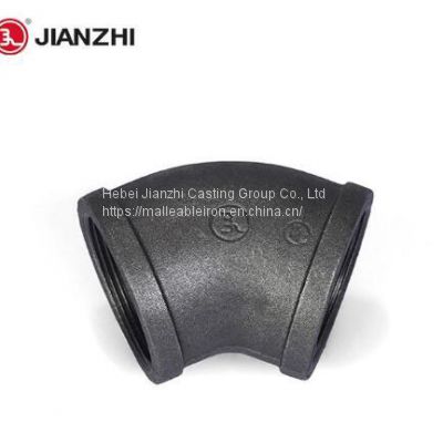 45 Degree Black Iron Elbow Fitting Fig. 120 hot sale