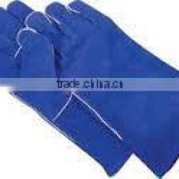 Safety protective cow split leather welding gloves with kevlar thread