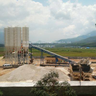 hzs120 cement mixing concrete batching plant fixed concrete mixer plant for sale