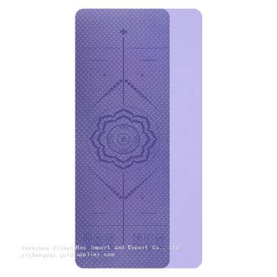 Home Use Pilates Eco Non Slip Sharp Shape Dual Tpe Yoga Mat Tpe Yoga Mat Eco Friendly photo-3