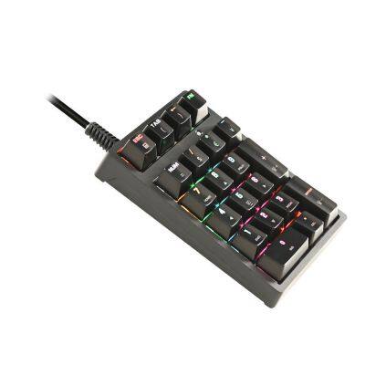 Multifunctional RGB Backlit Keyboard Switch Portable Wired Key Board Mini Digital Numpad Numeric Accounting Keypad photo-5