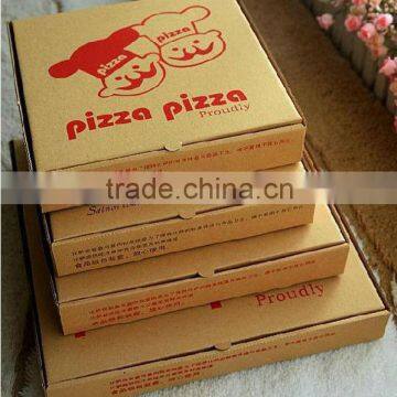 10 inch pizza box, brown kraft corrugated pizza box custom made