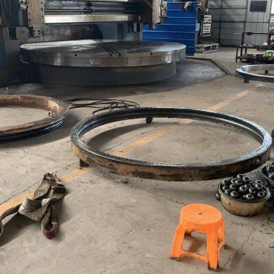 The Single-row Crossed Roller EFFER 340 5S Slewing Bearing External Gears Applicable to the Crane