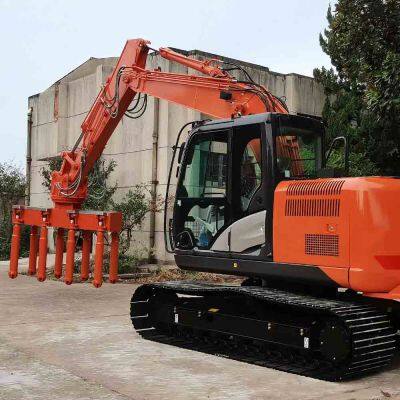 Concrete vibrating machine excavator modified vibrating rod