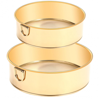 Sieve 6-Inch, 8-Inch Sieves Stainless Steel Sifter Round Flour Sieve for Baking Straining Powdering