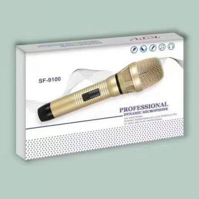 QCN Wired Microphone, Stage KTV Professional Dynamic Microphone SF9100