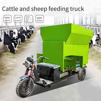Self - Weighing Cattle and Sheep Grass Spreading Vehicle, Double - Sided Discharging Electric Feeding Machine, Livestock Farming Equipment and Pasture Grass Feeder photo-2