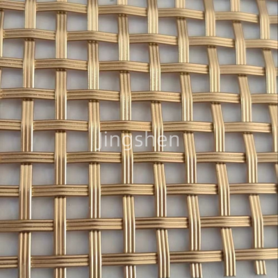 Construction Metal Mesh, Bronze-colored Decorative Metal Wire Mesh, Suitable for Furniture. photo-5