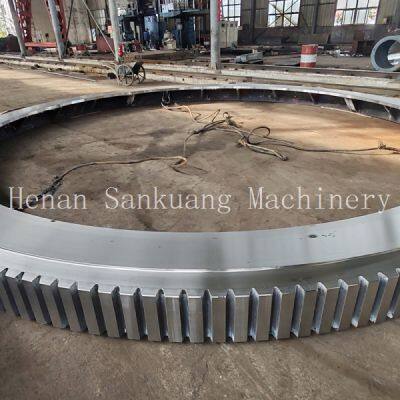 Large Ring Gear for Ball Mill With 42CrMo4 Material and 15-Year Lifespan