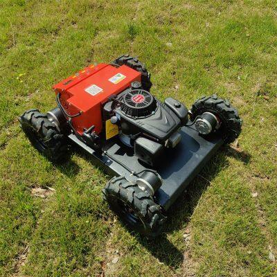 Agricultural Robotic Gasoline Electric Motor Driven Remote Control Mower With Tracks