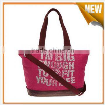 Fashionable long strap tote bag