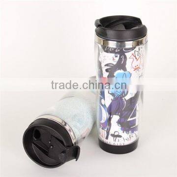 Shenzhen Factory Double Wall Plastic Advertising Tumbler With SS Inner photo-6
