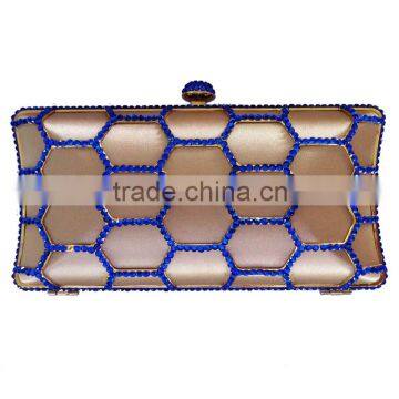 good design mesh crystal evening handbag