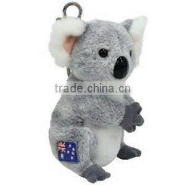 plush koala bear keychain,cute plush toy keychain, plush koala keychain