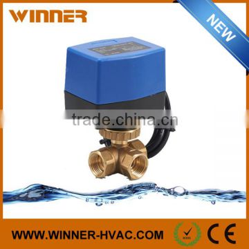 Fast Running ON/OFF Control Electric Brass Ball Valve for Water Treatment