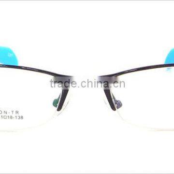 Style Colored Design Full Frame Metal TR90 Changeable Temple for Women Eyewear photo-3