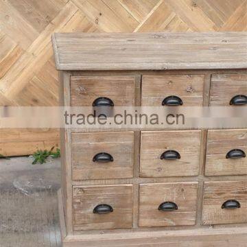 RE-1526 Vintage Living Room Furniture Recycled Elm Cabinet With 18 Drawers Most Popular photo-6