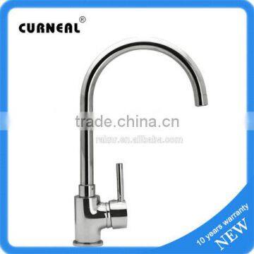 Modern Contemporary Square Swivel Spout Twin Lever Kitchen Sink Mixer Tap kitchen faucet with swivel spout NO.K010