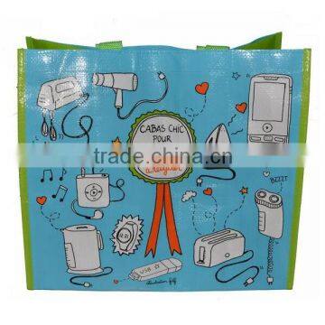 glossy PP woven shopping bag