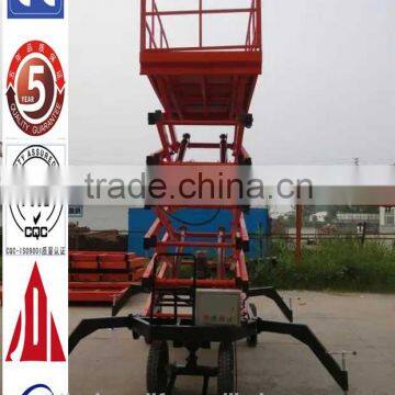1.35~11m, 0.3 Ton Outdoor Scissor Lift Platform /towable Scissor Lift Platform /hydraulic Lifting Platform photo-5
