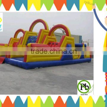 long giant popular inflatable kids obstacle course for sale