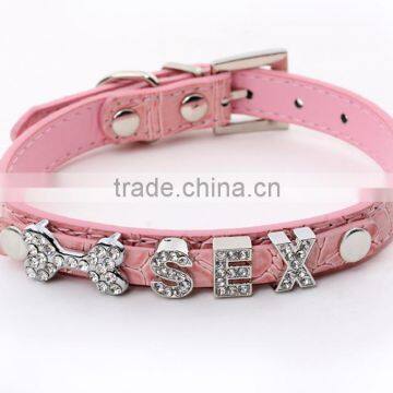 Manufacturer Selling Pet Supplies Crocodile Grain Can Diy Dog Name Dog Collars