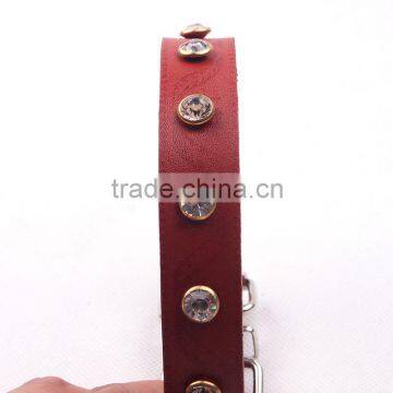Dog Collars Leather Dog Collars Medium Dog Collar Pets Diamond Collar photo-6