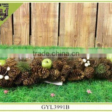 natural pinecones crafts vintage 4 cups candle holder