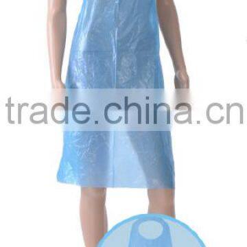 Disposable Plastic Apron PE Material Blue Color