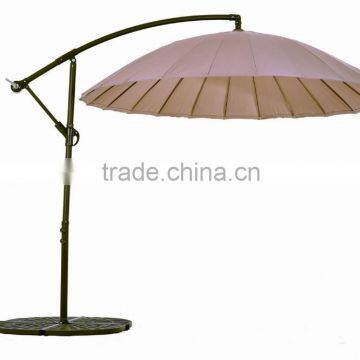 Offset Steel Wire Hanging Patio Umbrella