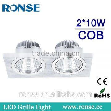 Ronse led cob grille spot light two heads for (RS-2101-2(C))