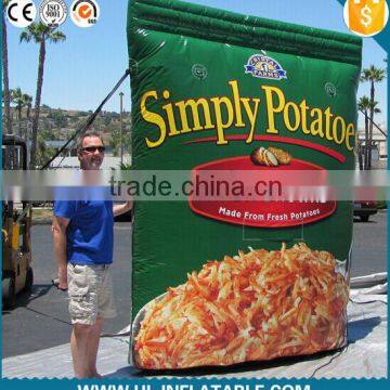 Hot-sell advertising inflatable food replica bag ,inflatable replica for advertising promotion