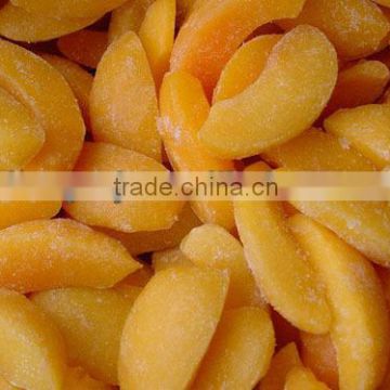 frozen IQF yellow peach slices