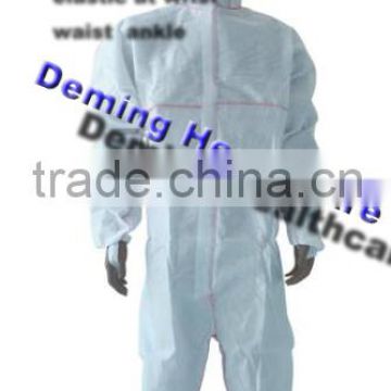 Disposable non woven Protective Coverall safety coverall zipper